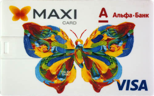 флешки карты кредитки в виде банковской карты